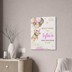 Baby birthday welcome board 0.75"