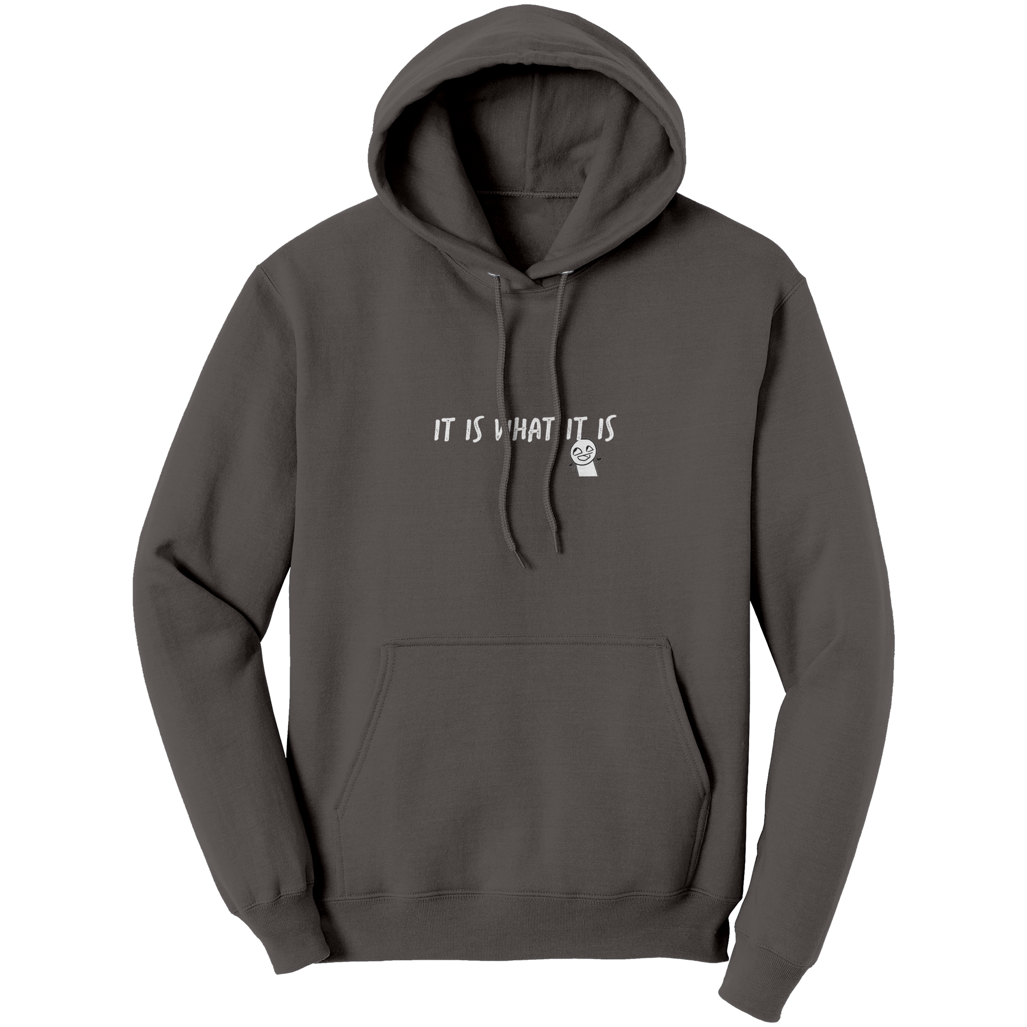 It_is_what_it_is_Adult_Hoodie_Charcoal_Front_Mockup.png