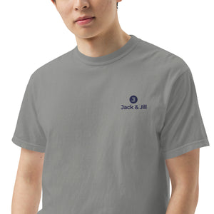Jack & Jill Embroidered PF Unisex garment-dyed heavyweight t-shirt