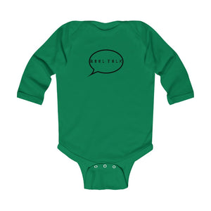 "Real Talk" Long Sleeve Baby Onesie