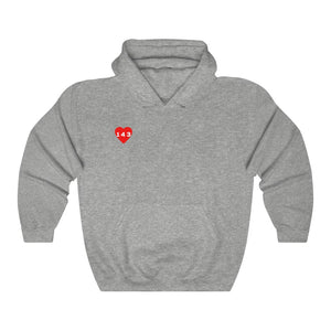 Red "143" Adult Hoodie