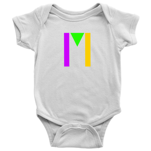 "M" Initial Baby Onesie
