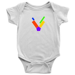 "V" Initial Baby Onesie