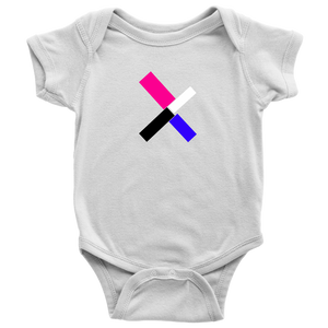 "X" Initial Baby Onesie