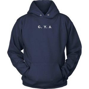 White G.Y.A Adult Hoodie