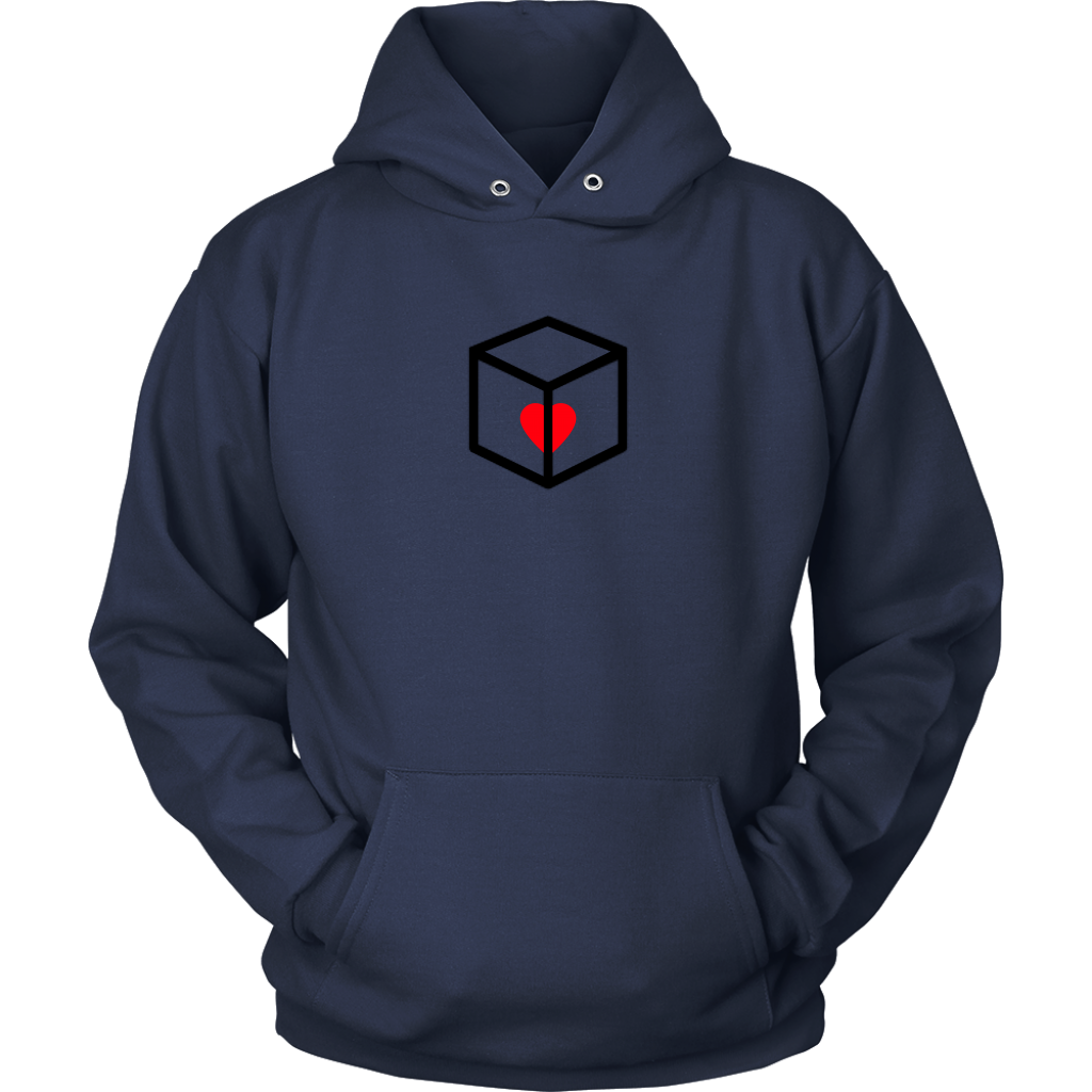 Boxed Heart Adult Hoodie