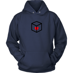 Boxed Heart Adult Hoodie