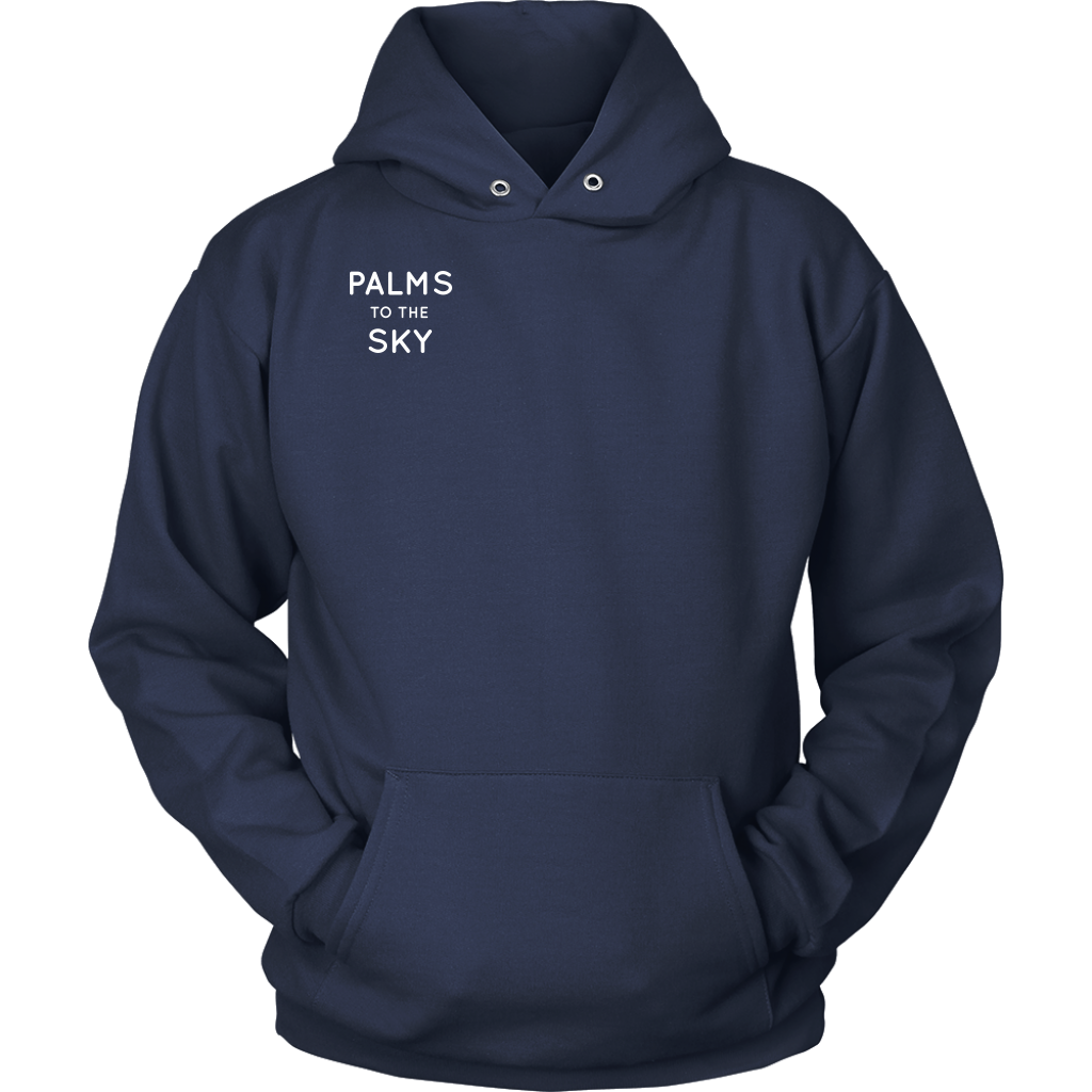 "Palms to the sky" Adult Hoodie