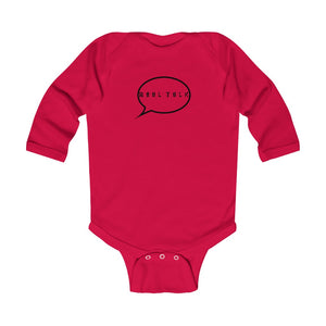 "Real Talk" Long Sleeve Baby Onesie