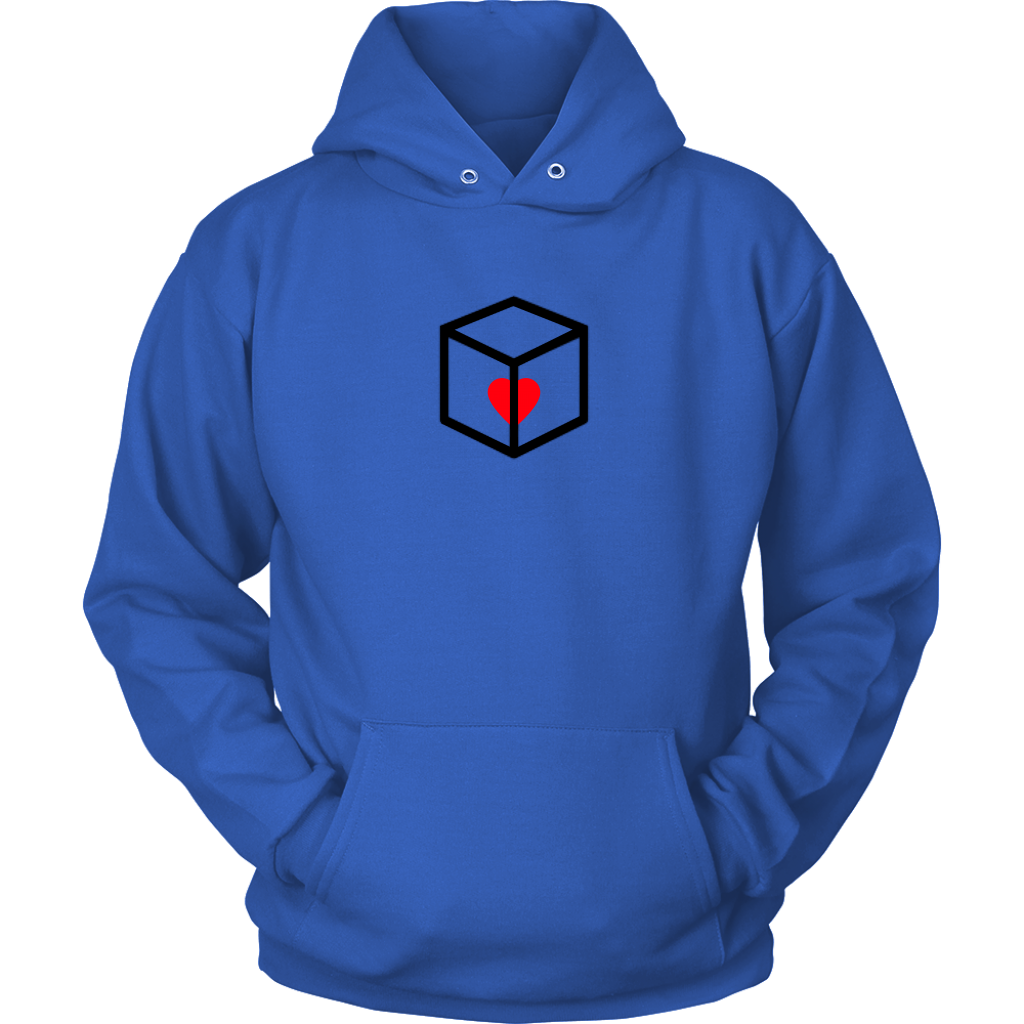 Boxed Heart Adult Hoodie