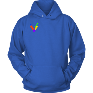 "V" Initial Adult Hoodie