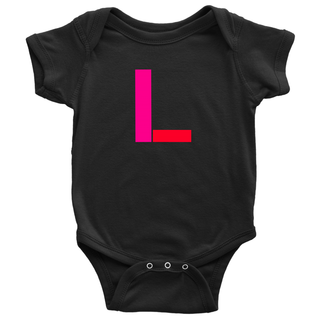 "L" Initial Baby Onesie