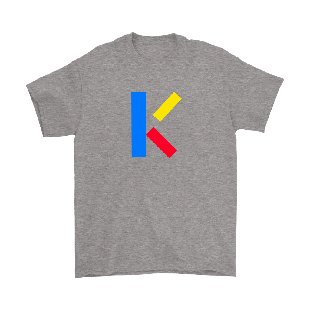 "K" Initial Adult T-shirt