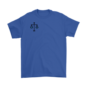 Scales of Justice Adult T-shirt