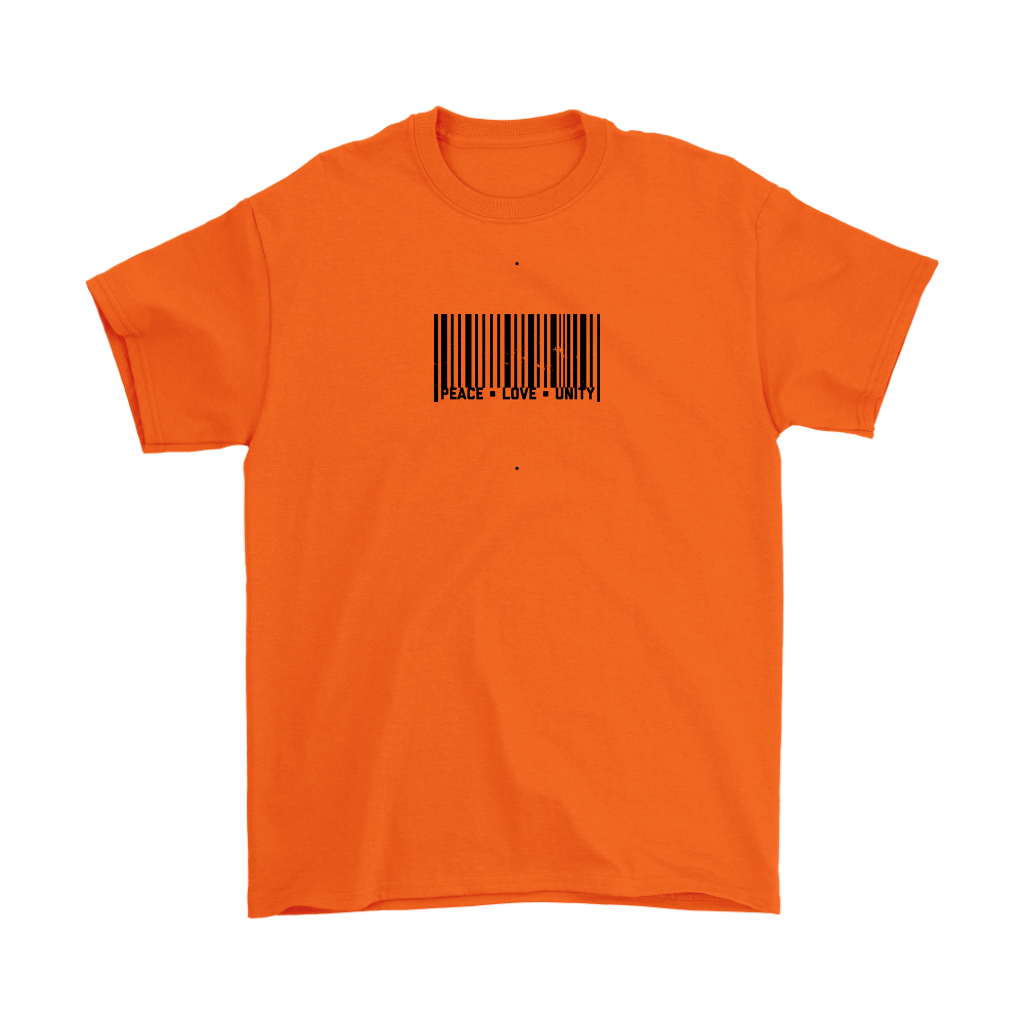 Peace-Love-Unity Barcode Adult T-shirt