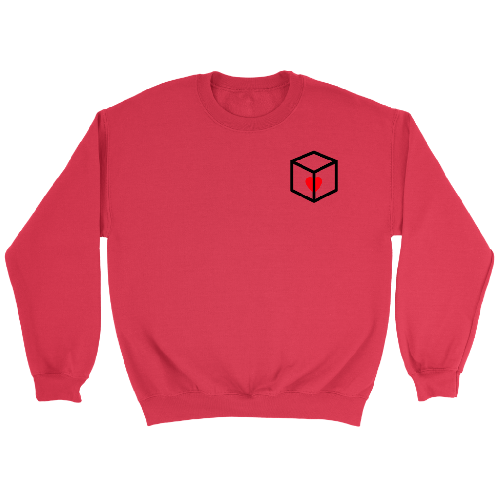 Boxed Heart Adult Sweatshirt