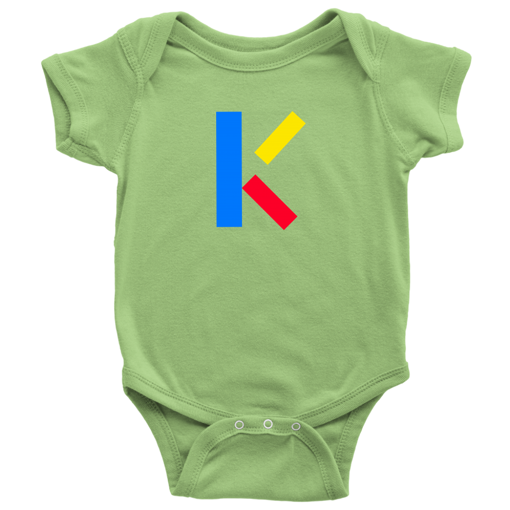 "K" Initial Baby Onesie