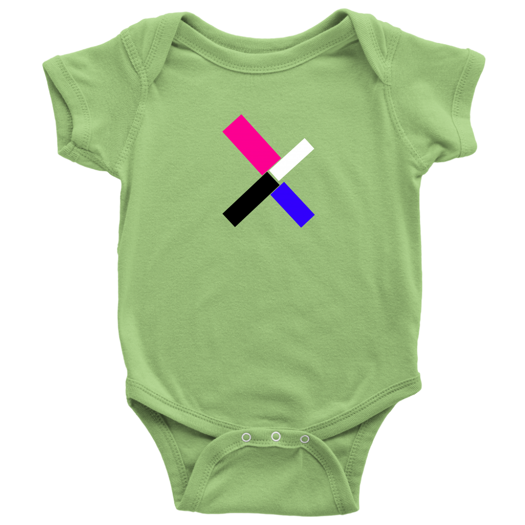 "X" Initial Baby Onesie