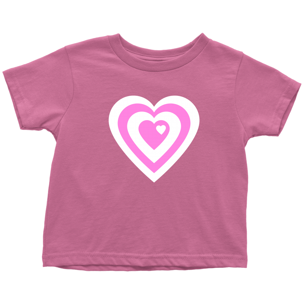 Super Loveheart Toddler T-shirt -Pink