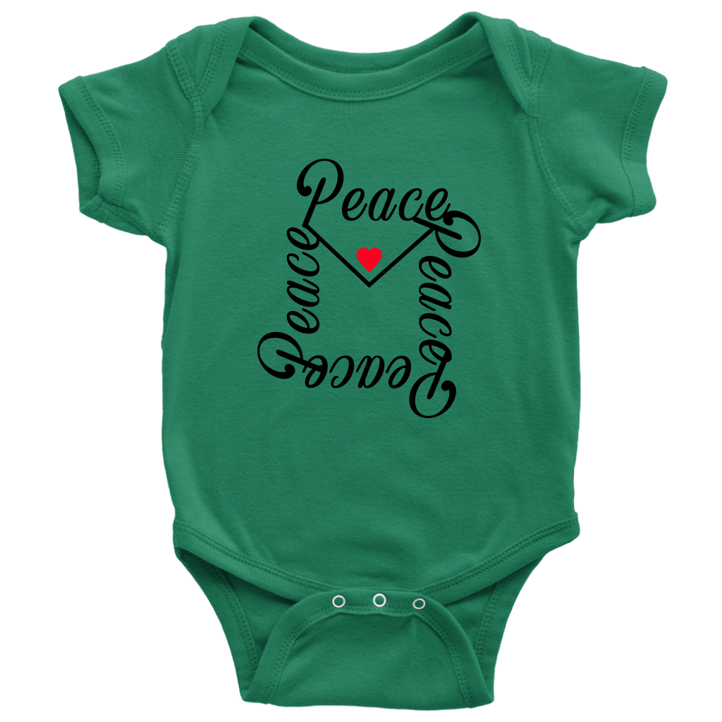 Peace Letter Baby Onesie