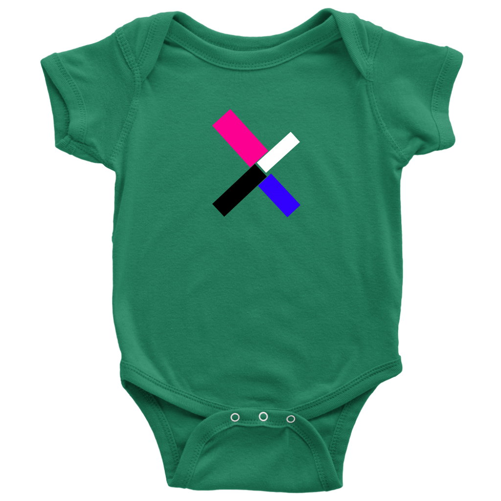 "X" Initial Baby Onesie