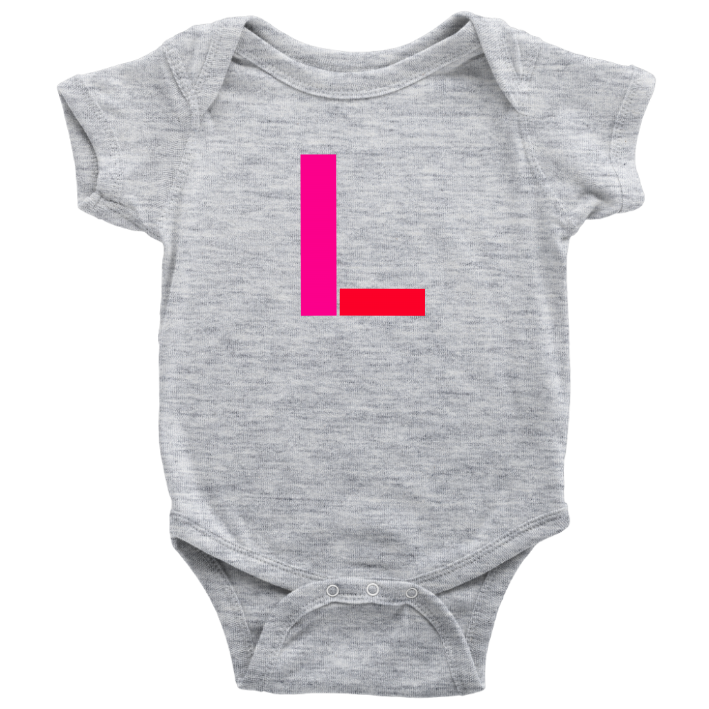 "L" Initial Baby Onesie