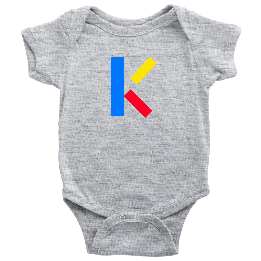 "K" Initial Baby Onesie