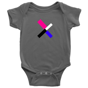 "X" Initial Baby Onesie