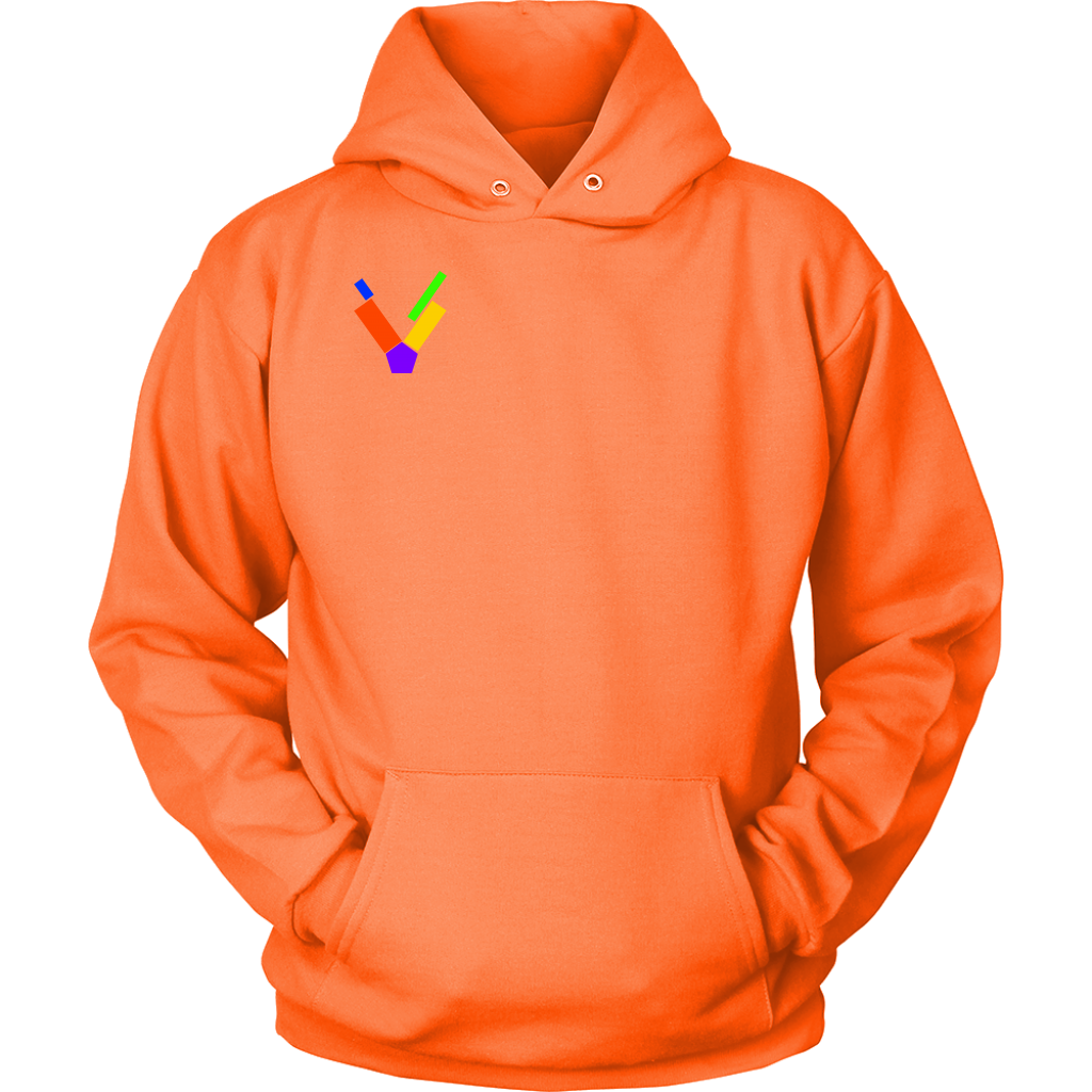 "V" Initial Adult Hoodie