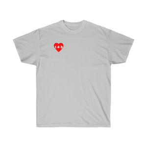 Red "143" Adult T-shirt