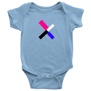 "X" Initial Baby Onesie