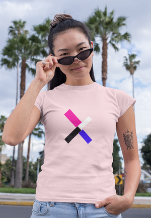 "X" Initial Adult T-shirt