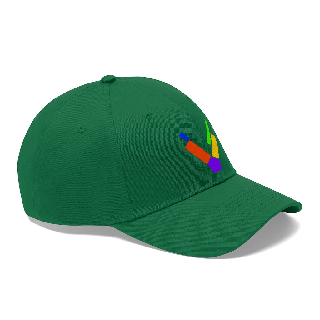 "V" Initial Adult Cap