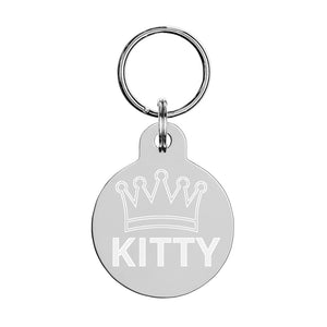 Royal Kitty Customizable Pet Tag