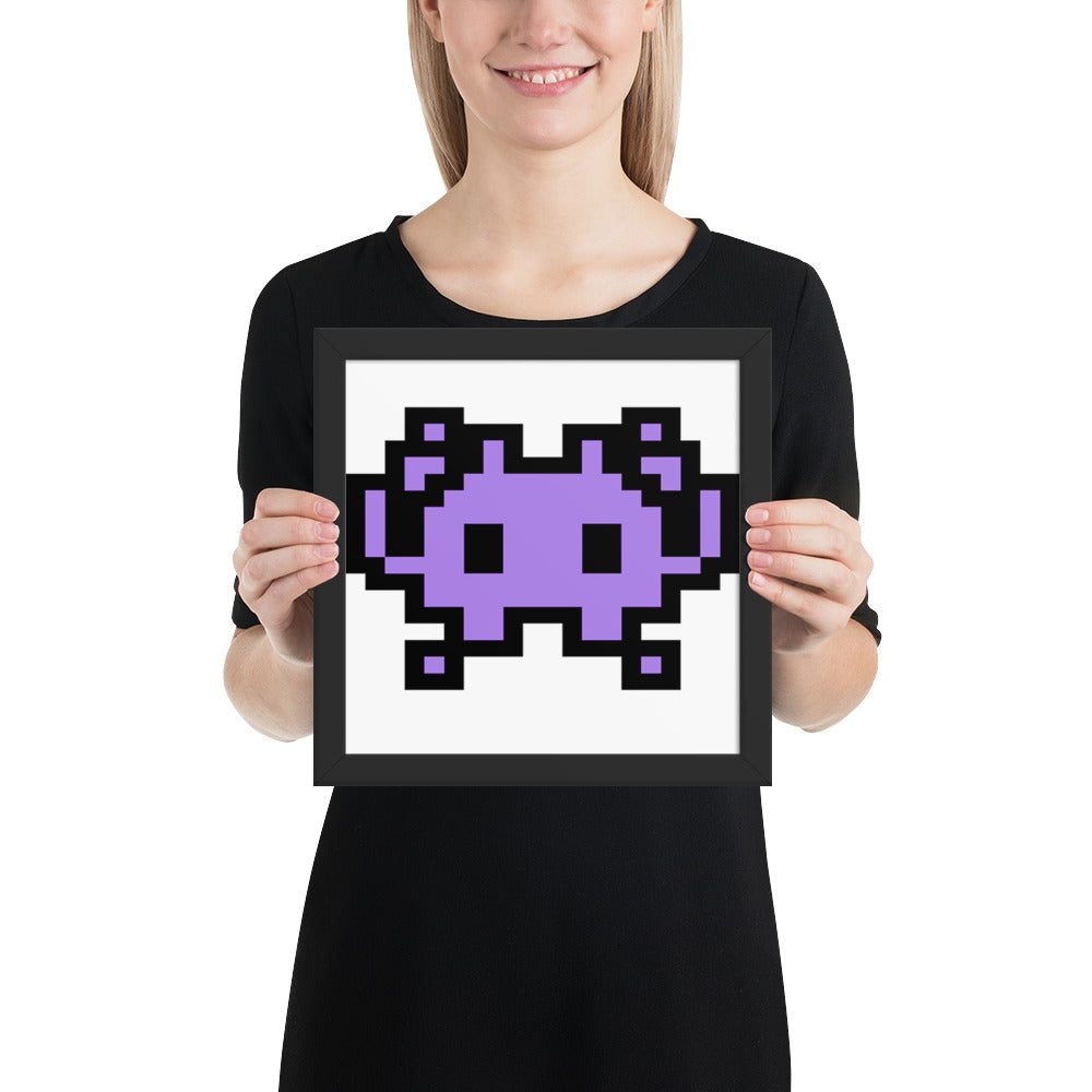 Space Invader Framed Popster