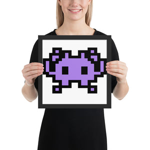 Space Invader Framed Popster