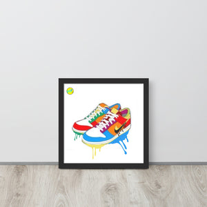 Drip Sneaker Framed Popster