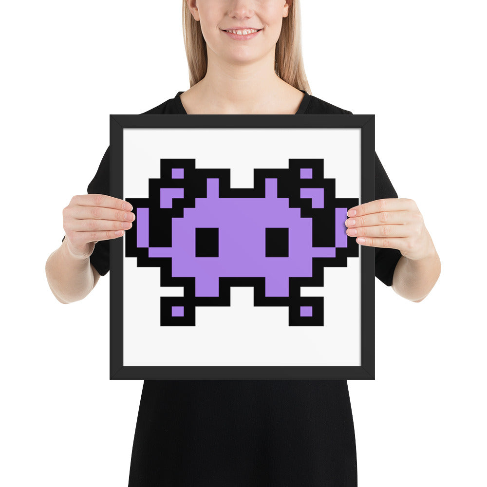 Space Invader Framed Popster