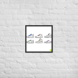 Sneaker Colourbook Framed Popster