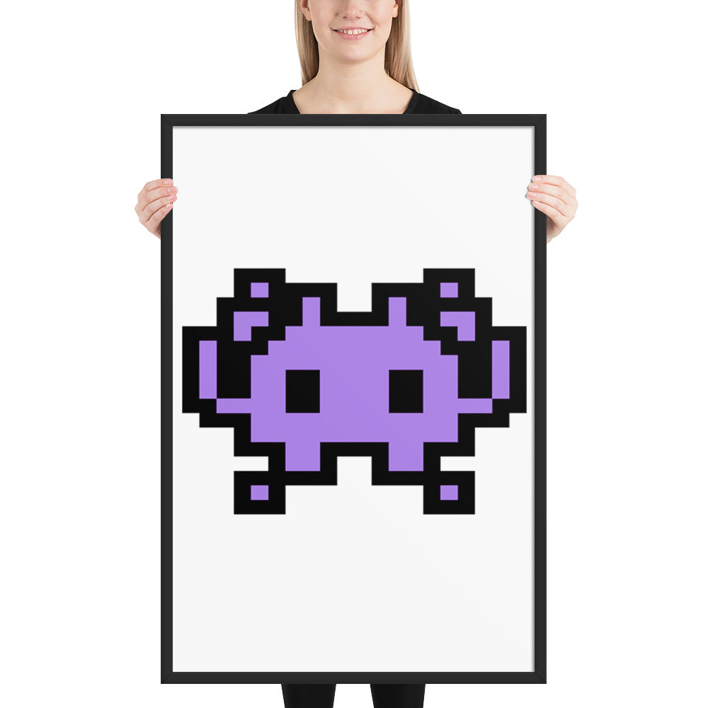 Space Invader Framed Popster