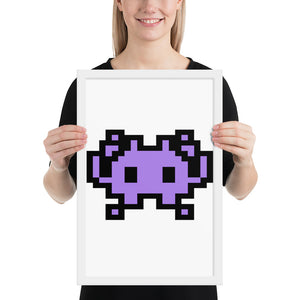 Space Invader Framed Popster