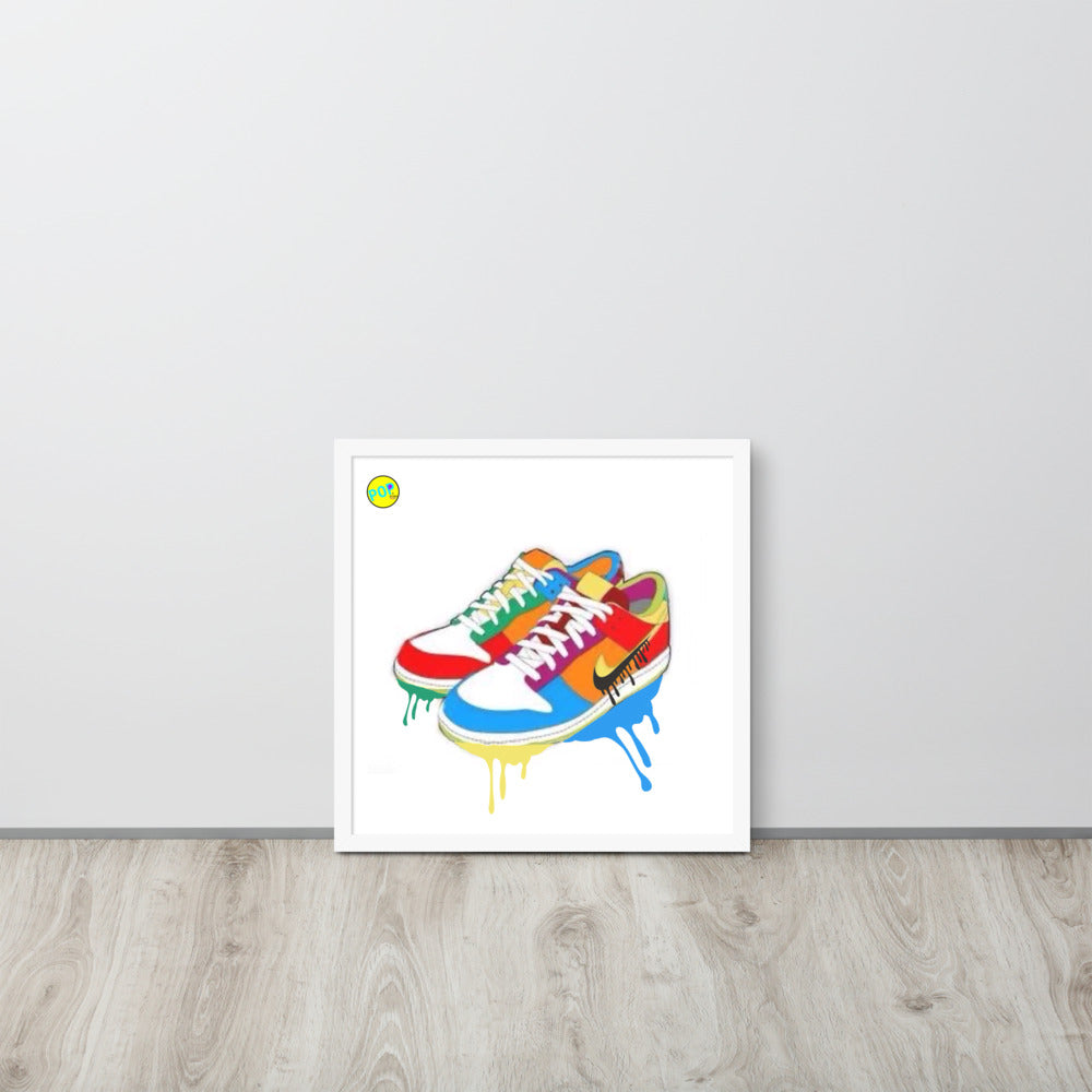 Drip Sneaker Framed Popster