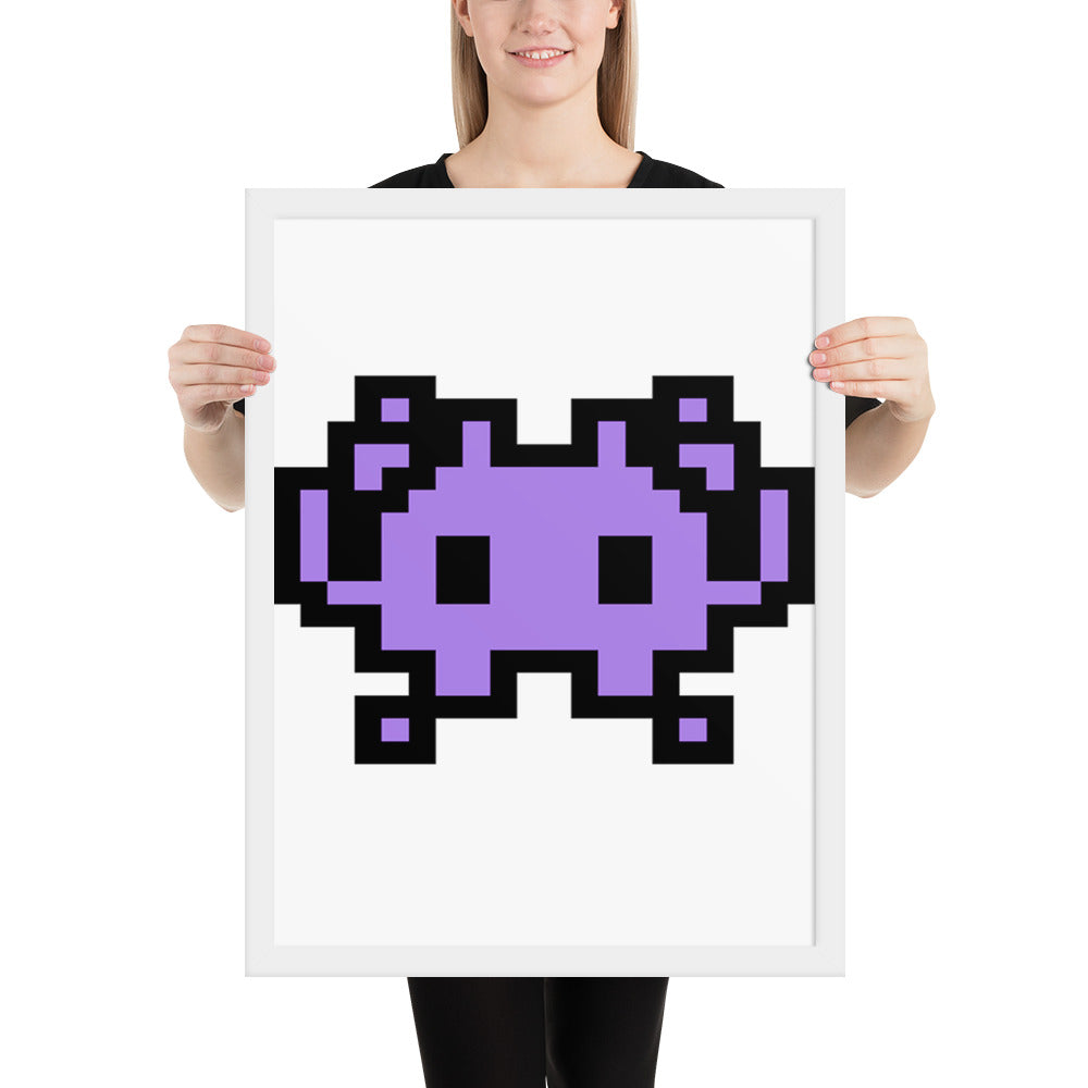 Space Invader Framed Popster