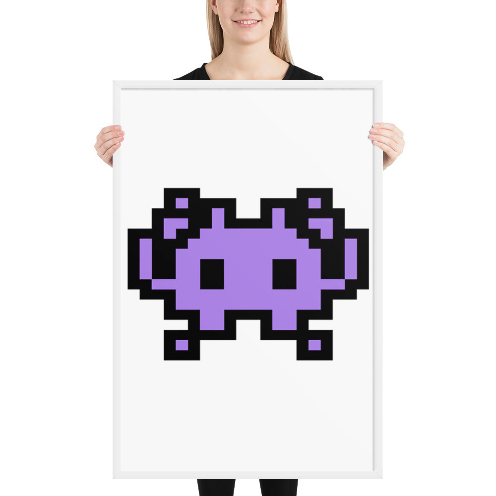 Space Invader Framed Popster