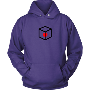 Boxed Heart Adult Hoodie