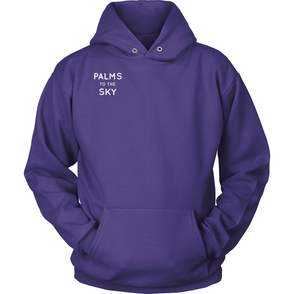 "Palms to the sky" Adult Hoodie
