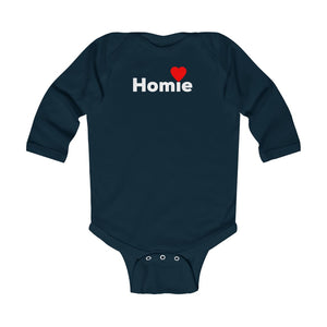 "Homie" Long Sleeve Baby Onesie