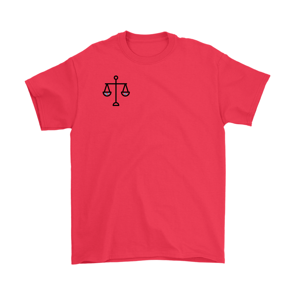 Scales of Justice Adult T-shirt