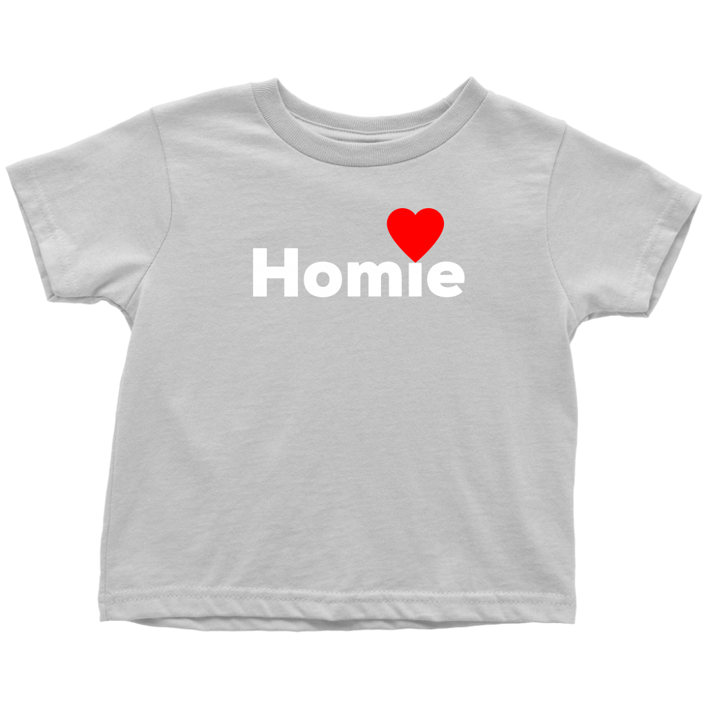 "Homie" Toddler T-shirt -White