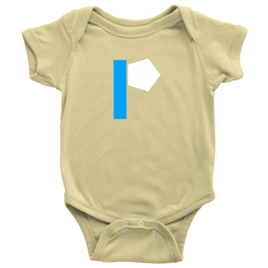 "P" Initial Baby Onesie